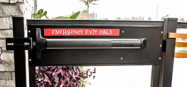 emergency push bar installation in King City